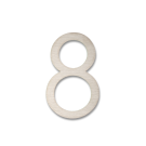 RVS Huisnummer Sticker 8