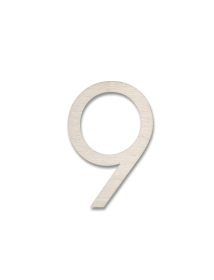 RVS Huisnummer Sticker 9