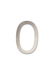 RVS Huisnummer Sticker 0