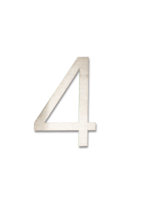 RVS Huisnummer Sticker 4