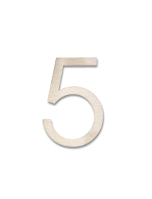 RVS Huisnummer Sticker 5