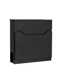 Brievenbus Cool van gepoedercoat staal en met ruime openingen en een groot postvak Brievenbus Cool van gepoedercoat staal en met ruime openingen en een groot postvak
