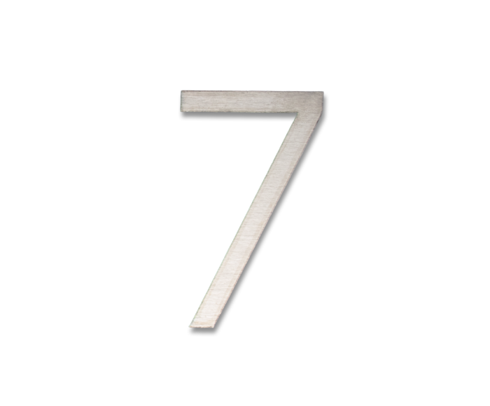 RVS Huisnummer Sticker 7