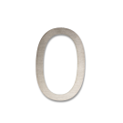 RVS Huisnummer Sticker 0